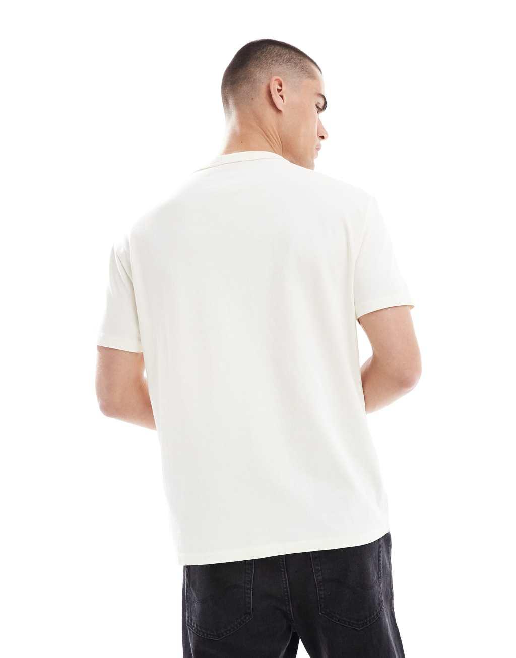 Polo Ralph Lauren icon logo midweight oversized t-shirt in cream Product Image