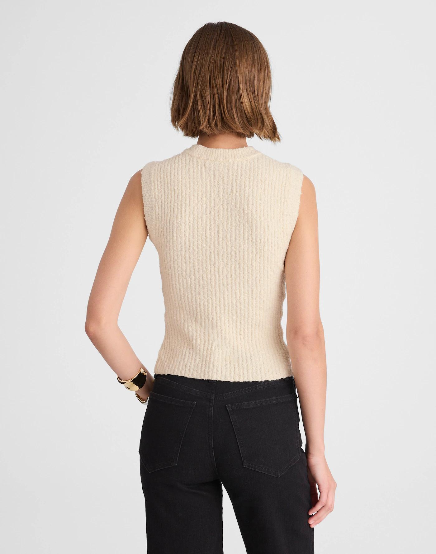 Bouclé-Knit Sweater Tank Product Image