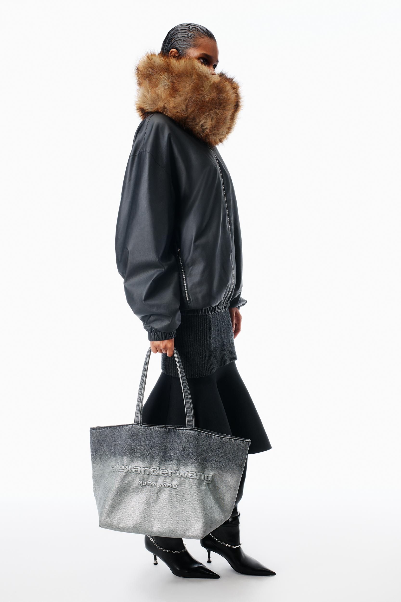 Punch Tote Coated Denim Large Product Image