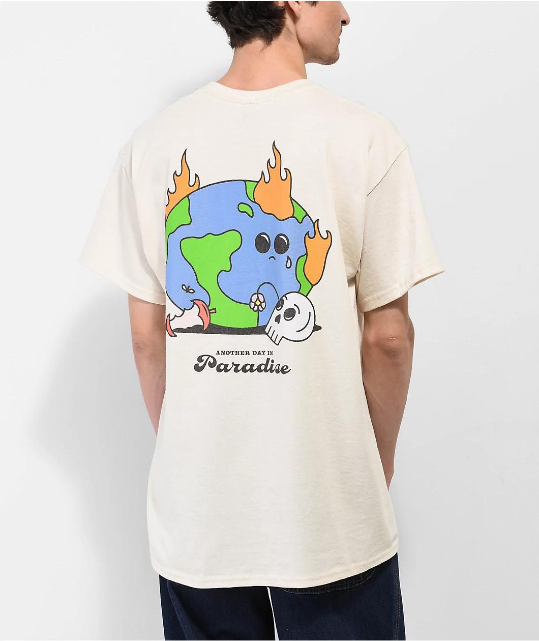 A.LAB Trash Fire Cream T-Shirt Product Image