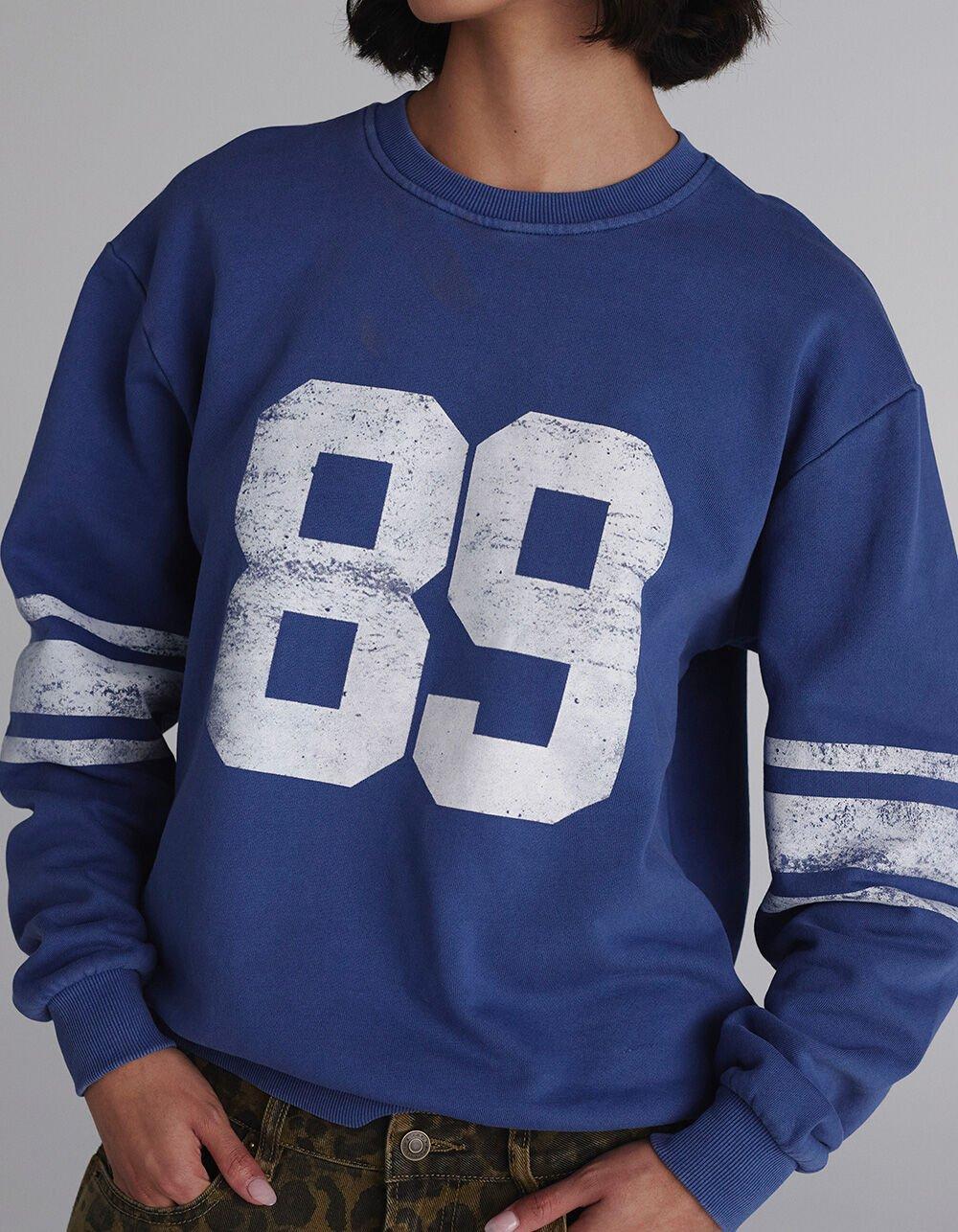 RSQ Womens 89 Crewneck Sweatshirt - NAVY Product Image