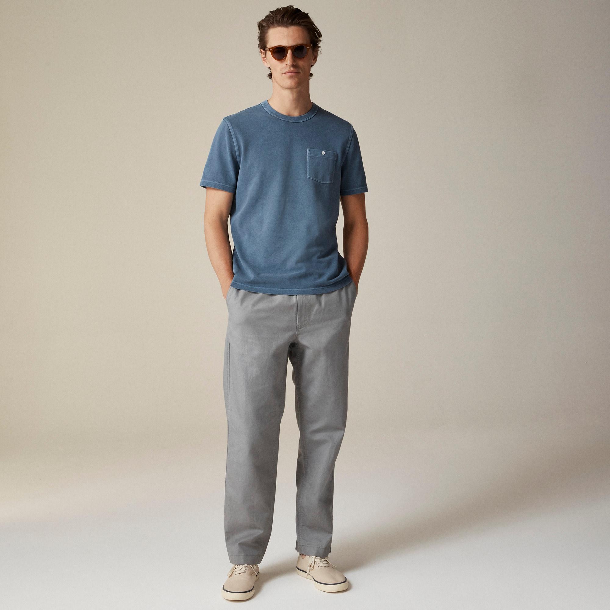 Washed piqué pocket T-shirt Product Image