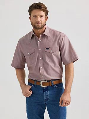 Cowboy Cut® Short Sleeve Classic Work Western Workshirt | Men's SHIRTS | Wrangler® Product Image