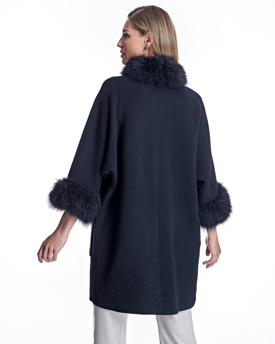 Cashmere Kimono with Cashmere Goat Trim Product Image