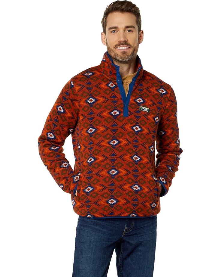 Men's L.L.Bean Sweater Fleece Pullover Printed Product Image