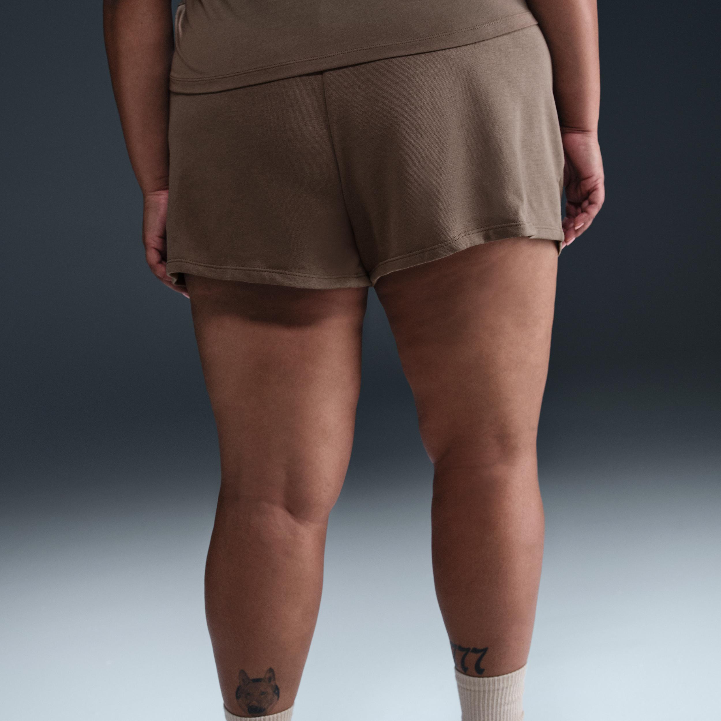Women's Nike Sportswear Chill Terry Mid-Rise 4" French Terry Shorts (Plus Size) Product Image