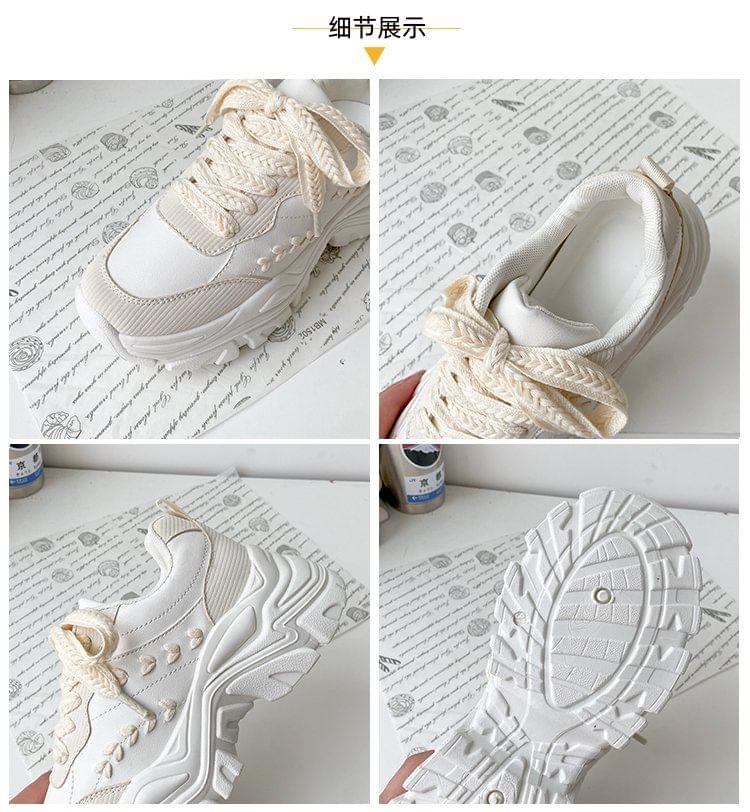 Platform Lace Up Sneakers Product Image