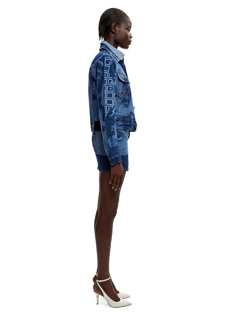 Eyes On You Fitted Denim Jacket Female Product Image