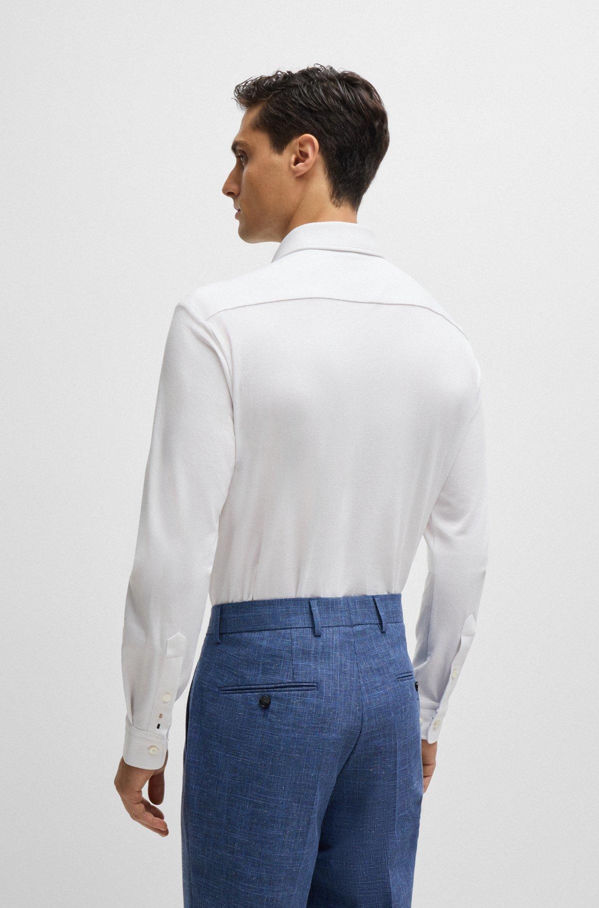 Slim-fit shirt in stretch-cotton jersey Product Image