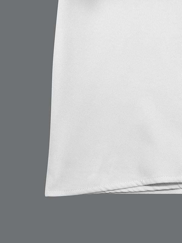 Half Sleeves Loose Belted Solid Color Deep V-Neck Maxi Dresses Product Image