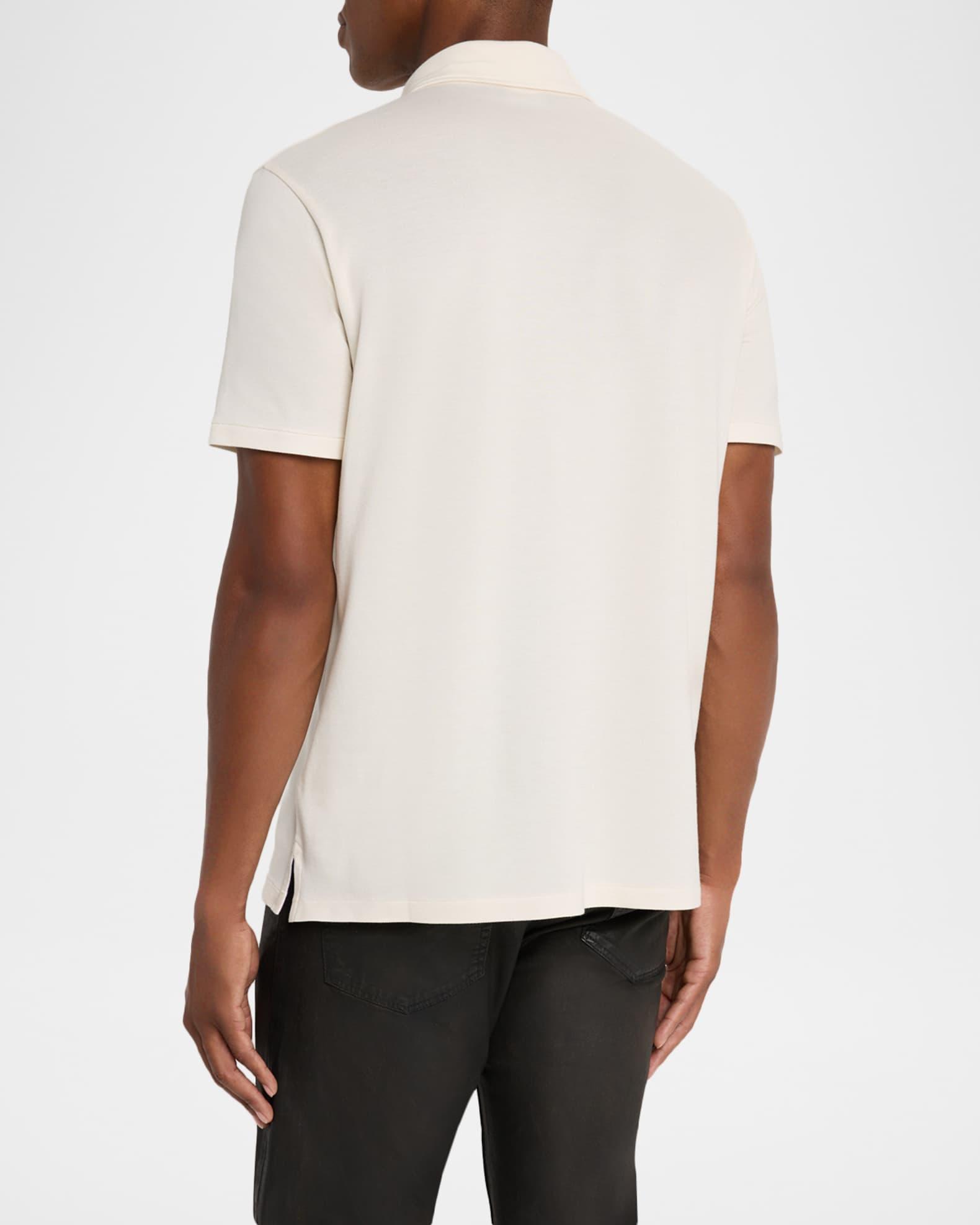 Men's Cotton and Cashmere Pique Pocket Polo Shirt Product Image