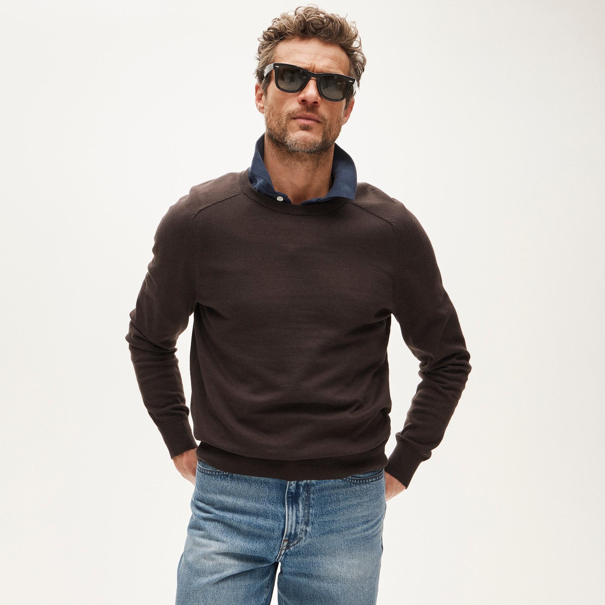 Pima cotton crewneck sweater Product Image