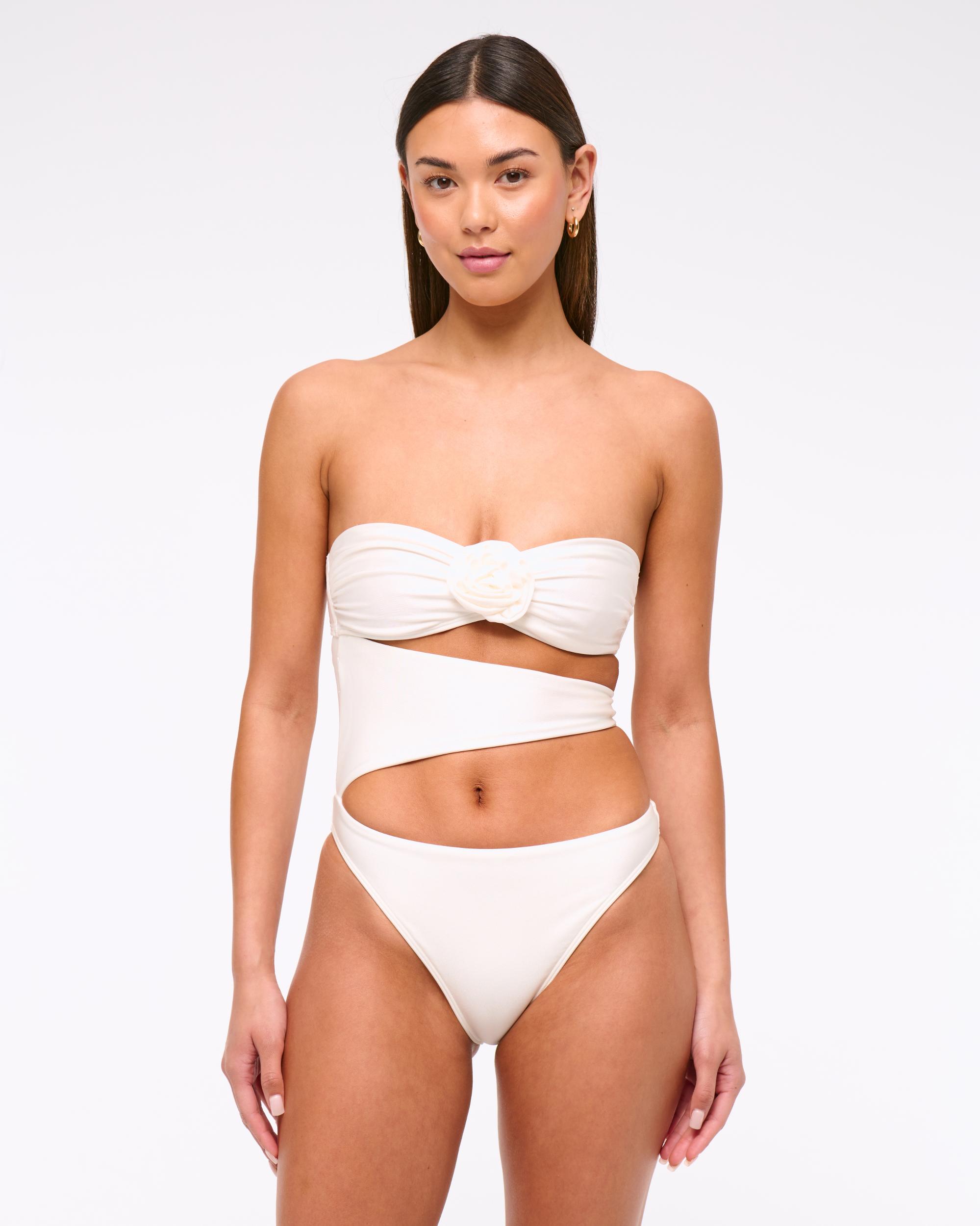 Rosette Cutout One-Piece Swimsuit Product Image
