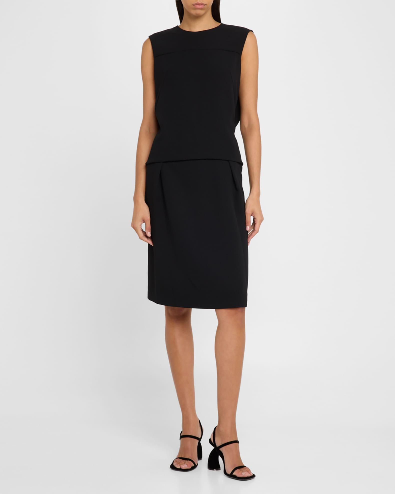 Dorenta Drop-Waist Sleeveless Midi Dress Product Image