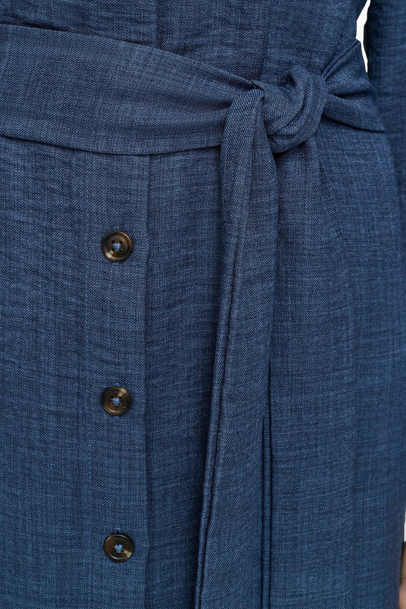 COLLARED BUTTON DRESS Product Image