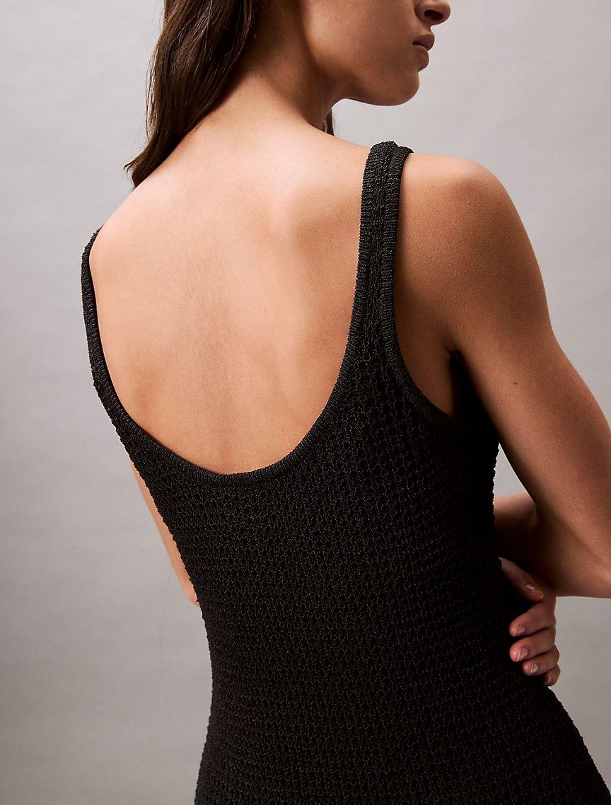 Sweater Stitch Mini Dress Product Image