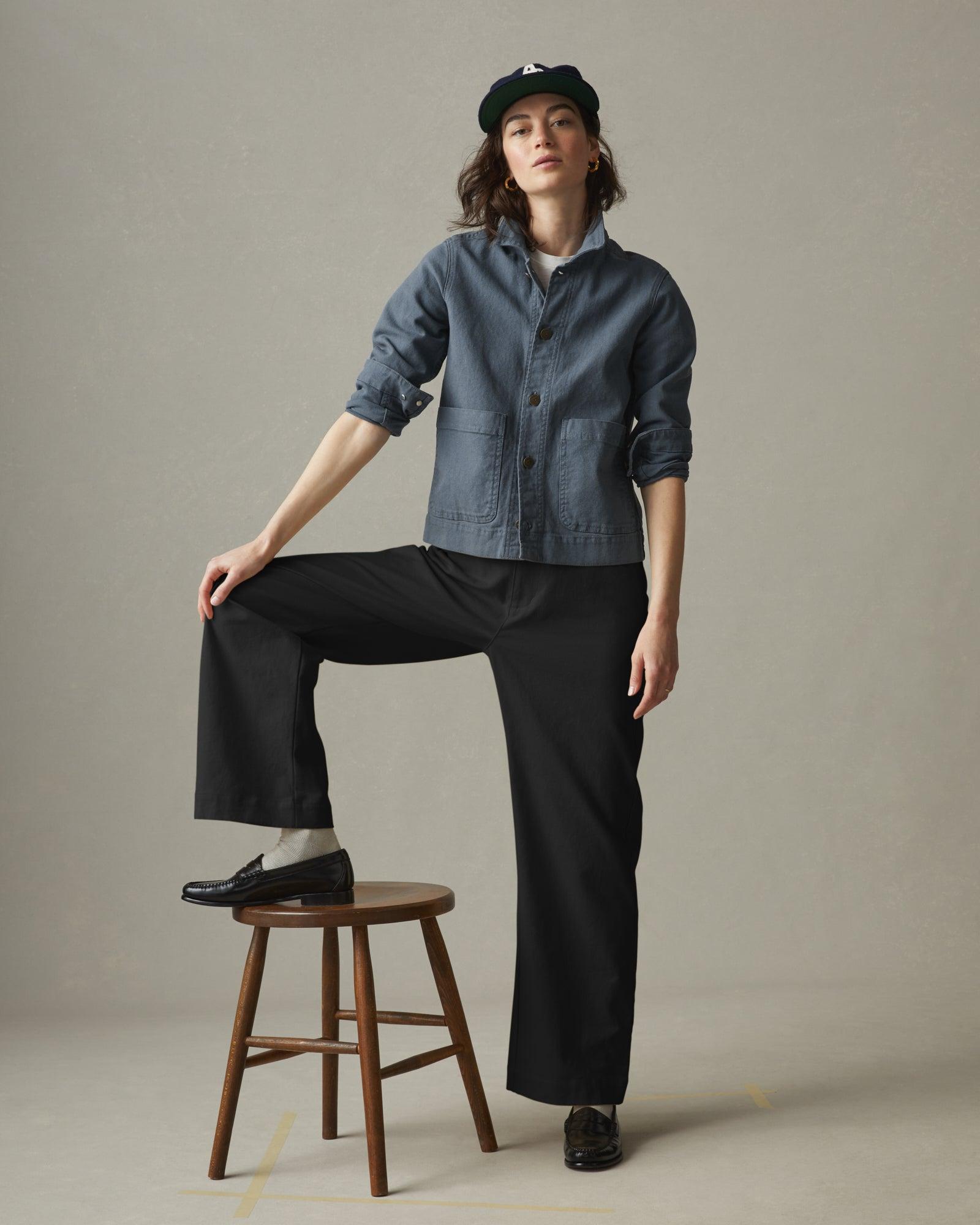 Women's Roughneck Chore Jacket - Vintage Indigo Female Product Image