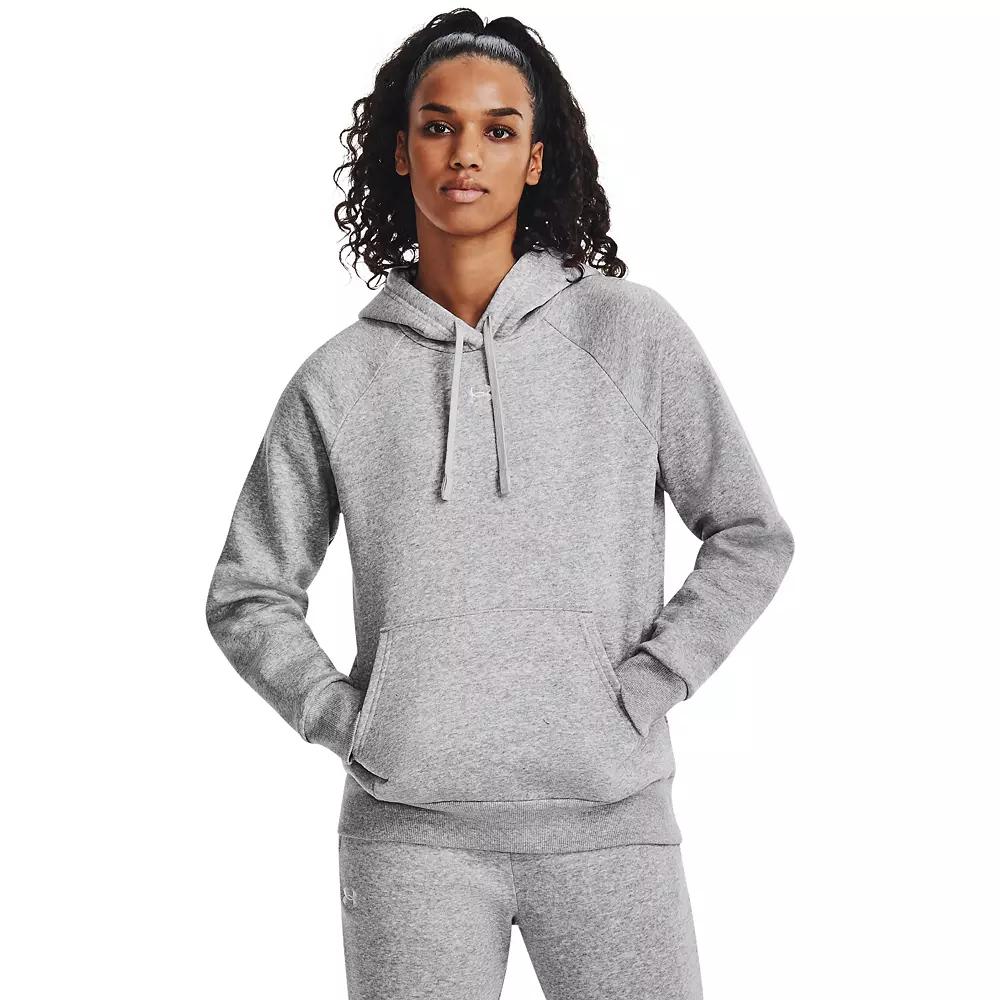 Women's Under Armour Rival Fleece Hoodie, Size: XS, Mod Gray Product Image