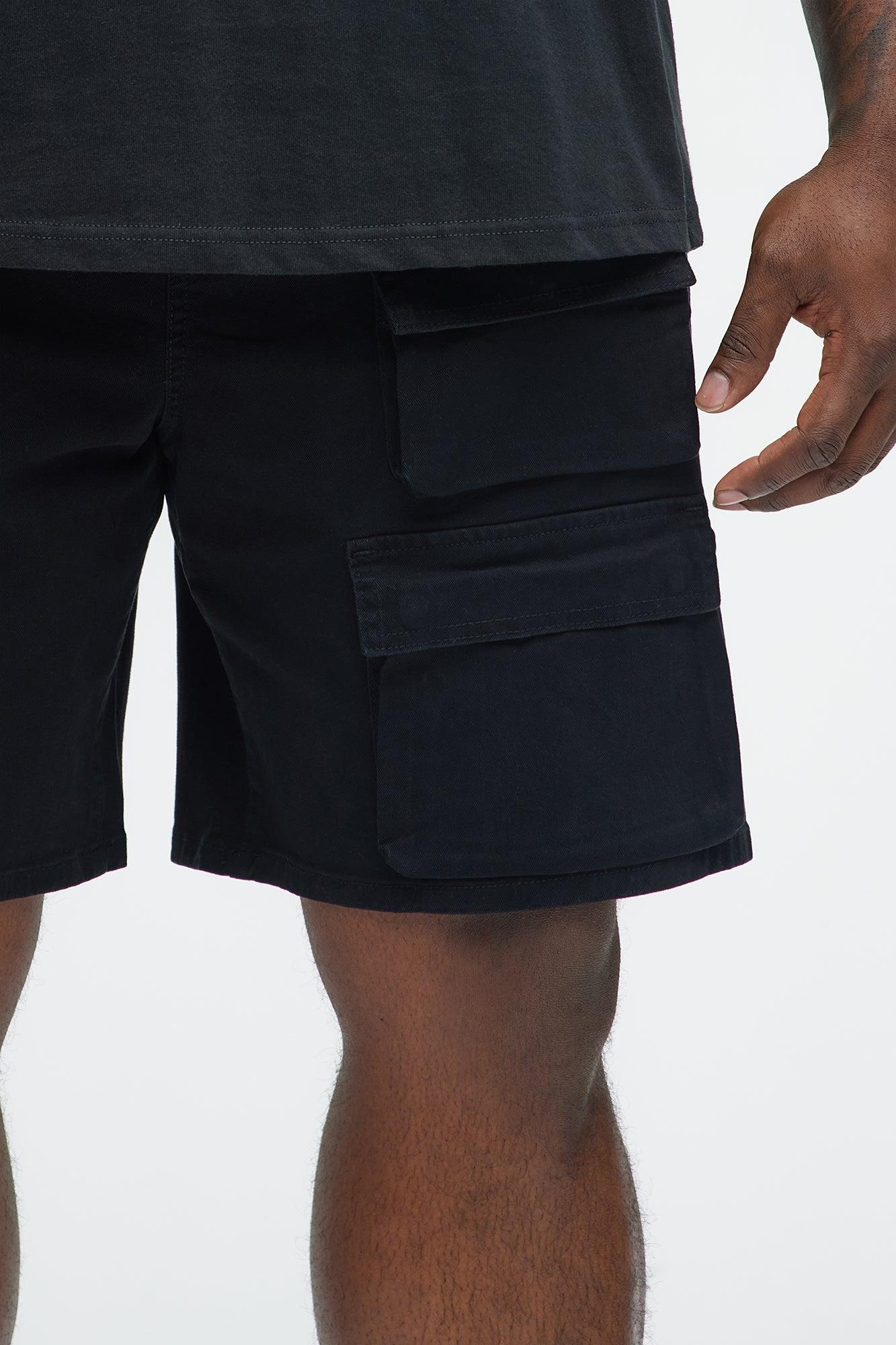 Bobby Twill Cargo Shorts - Black Product Image