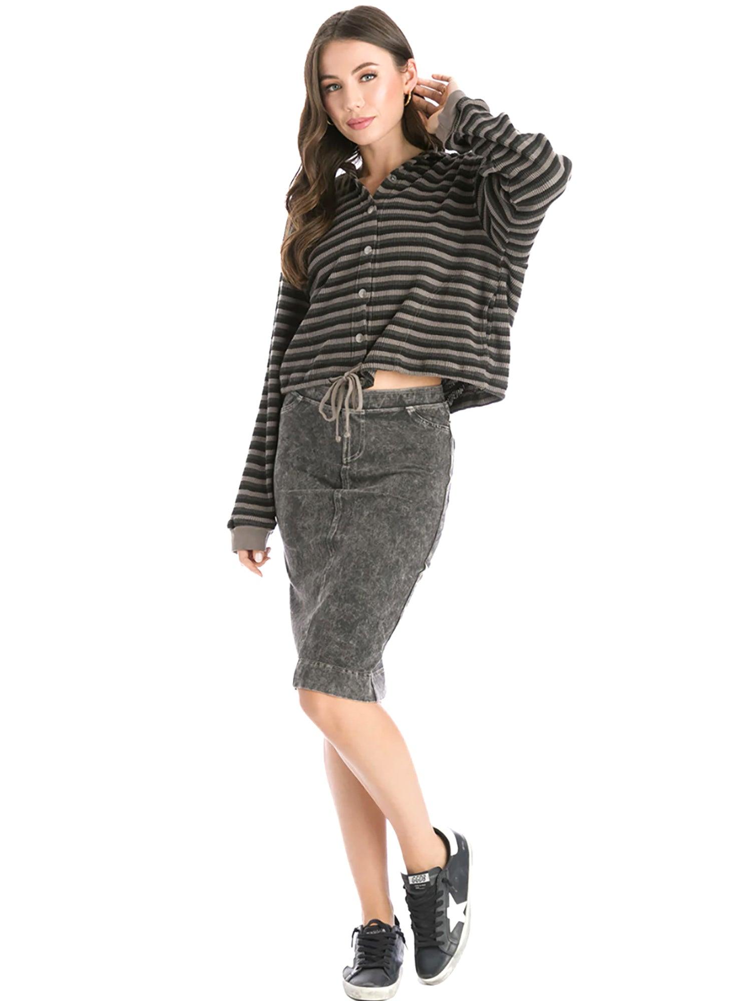 Hard Tail Denim Pencil Skirt WJ-124 Product Image