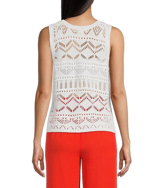 I.N. San Francisco Crochet Sweater Tank Top Product Image