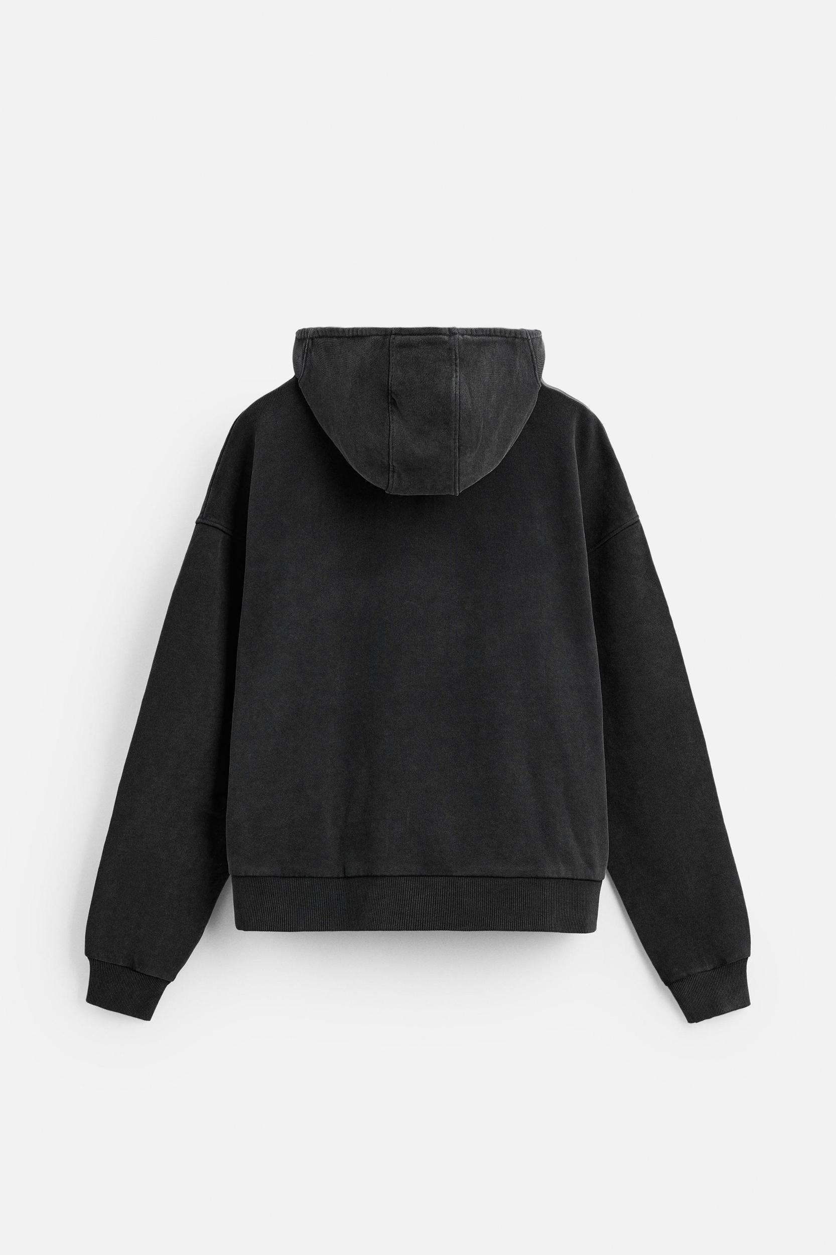 WASHED QUARTER-ZIP HOODIE Product Image