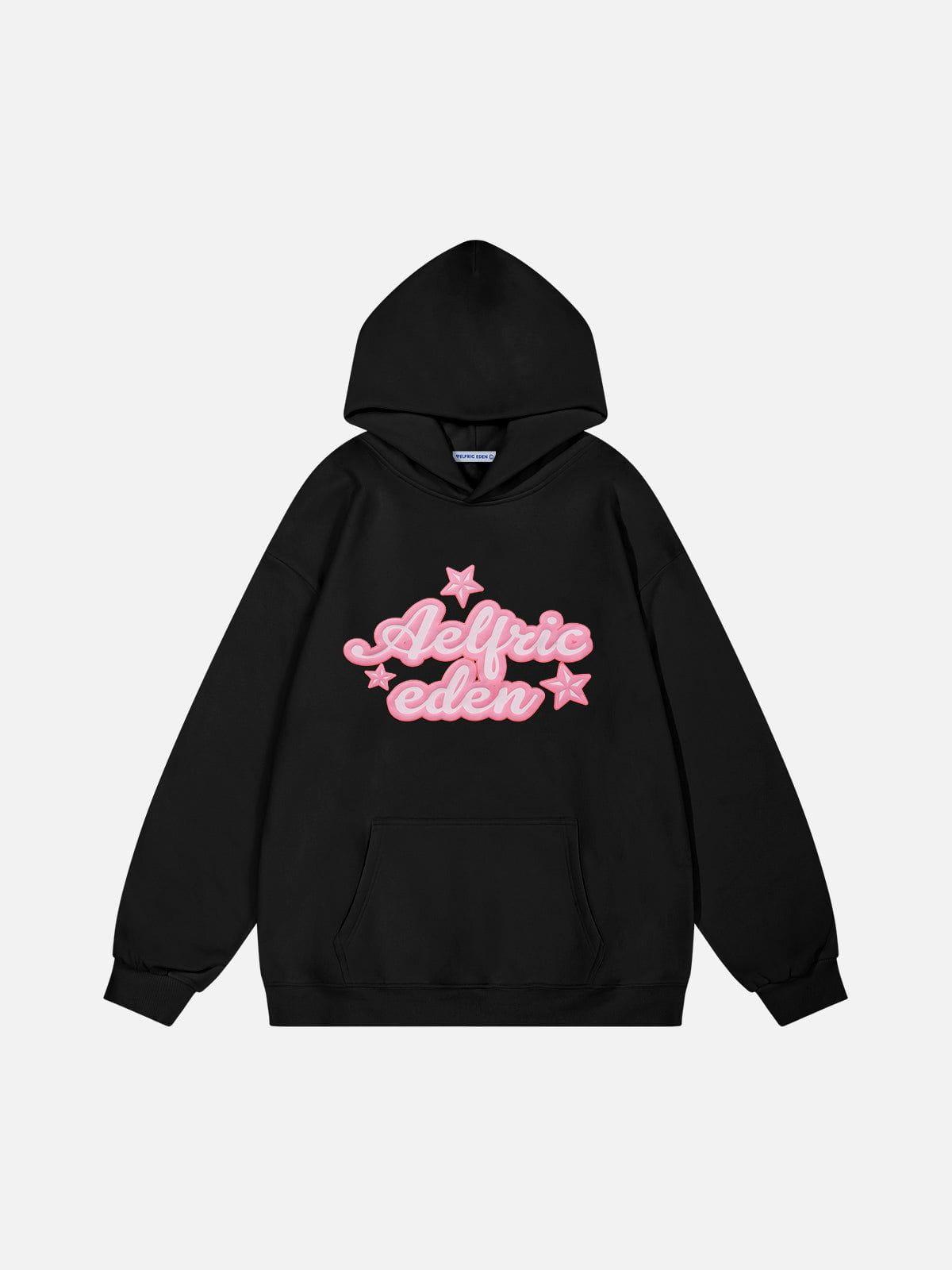 Aelfric Eden Oversized Star Graphic Hoodie Product Image