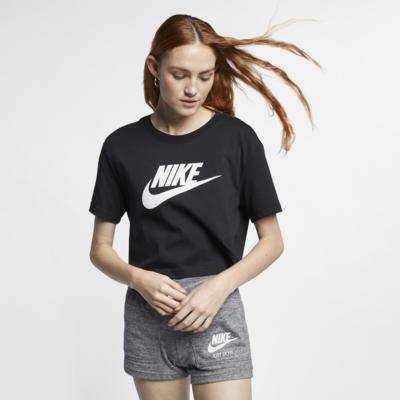 Womens Nike Sportswear Essential Cropped Logo T-Shirt | BV6175-010 Product Image