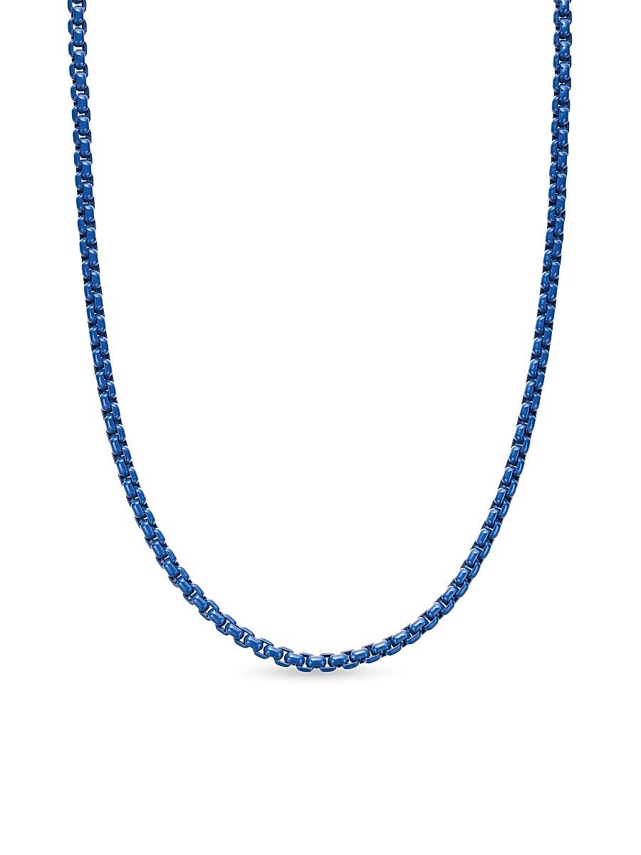 David Yurman Men's Box Chain Necklace with Stainless Steel & Sterling Silver, 5mm Product Image