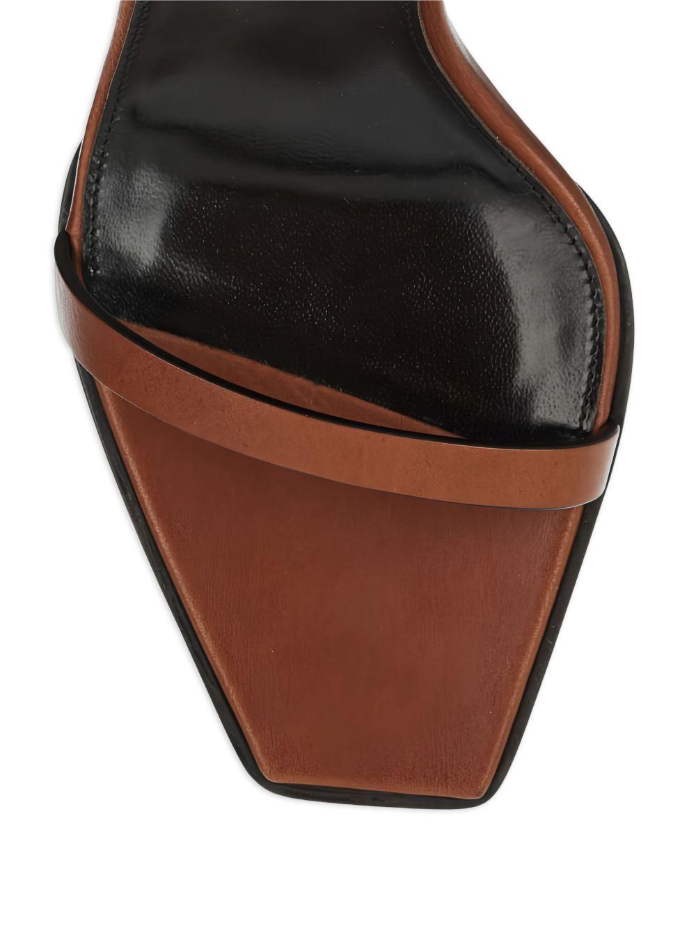 90mm May leather ankle-strap wedge sandals Product Image