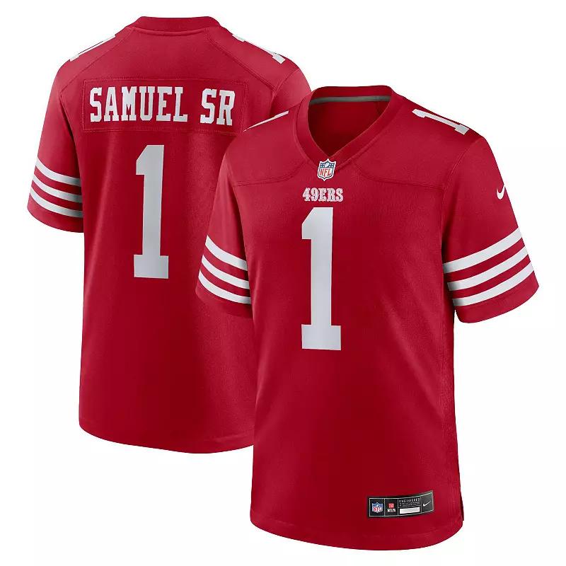 Men's Nike Deebo Samuel Sr Scarlet San Francisco 49ers Game Player Jersey, Size: XL, Red Product Image