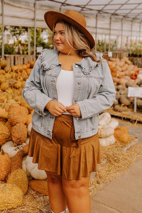 Rustic Vineyard Denim Jacket Curves Product Image