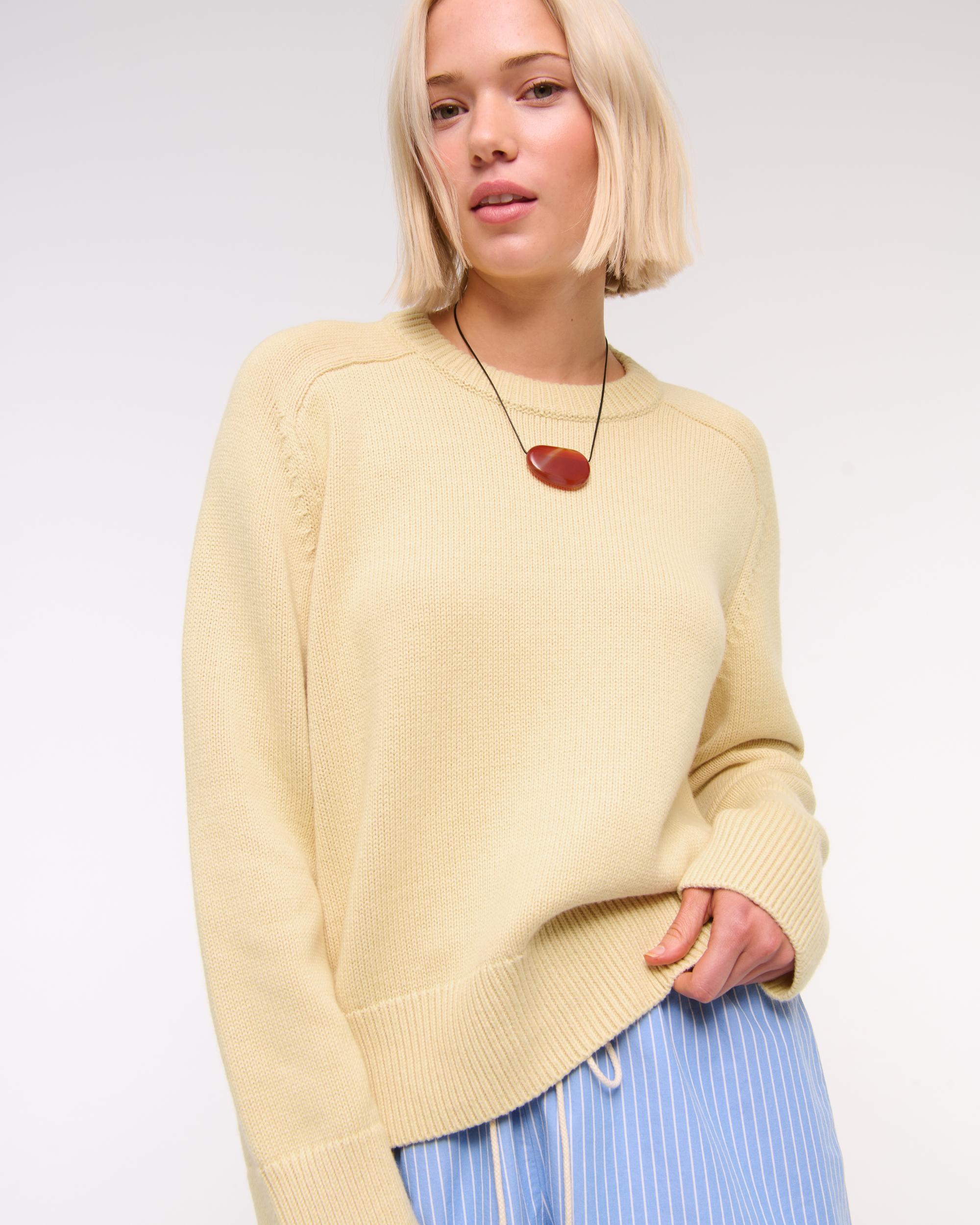 The A&F Madeline Crew Sweater Product Image