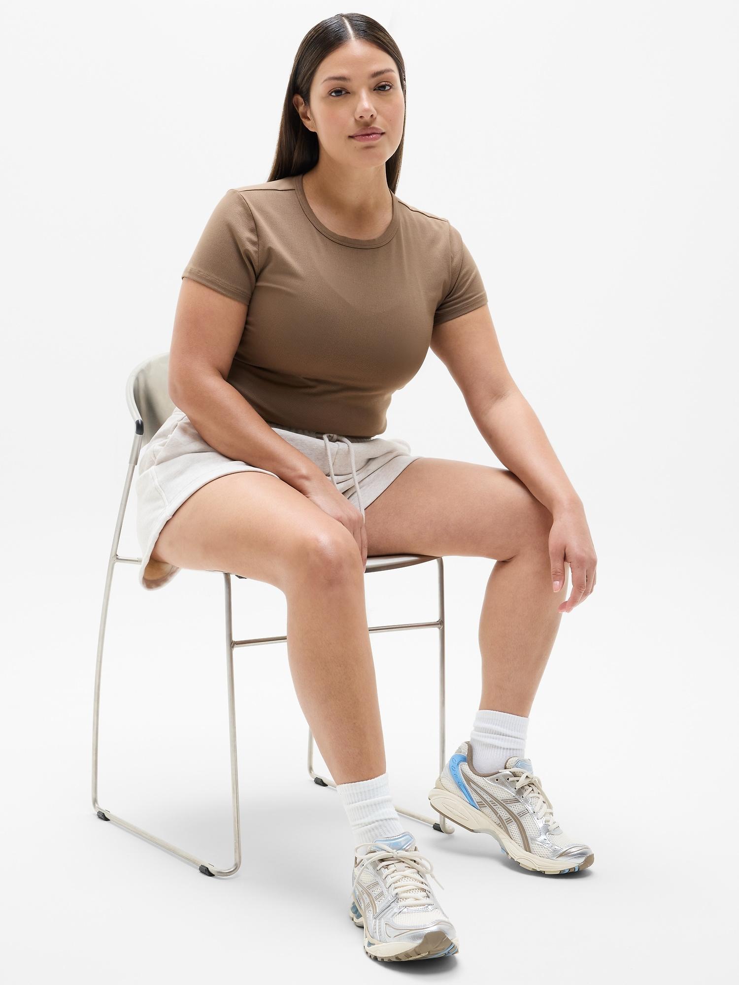 Signature Rib Crop Tee Product Image