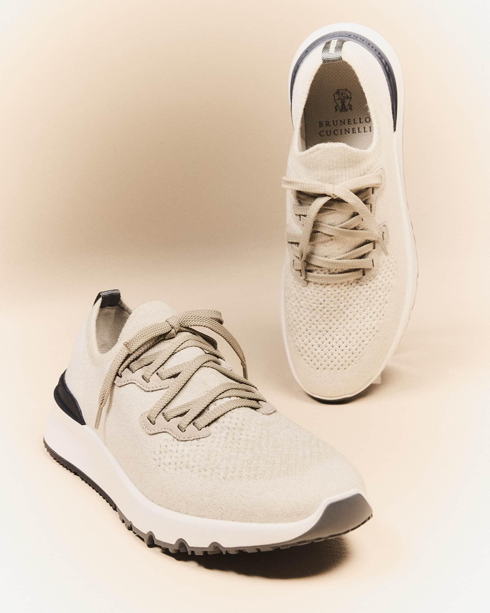 Men's Melange Knit Runner Sneakers Product Image