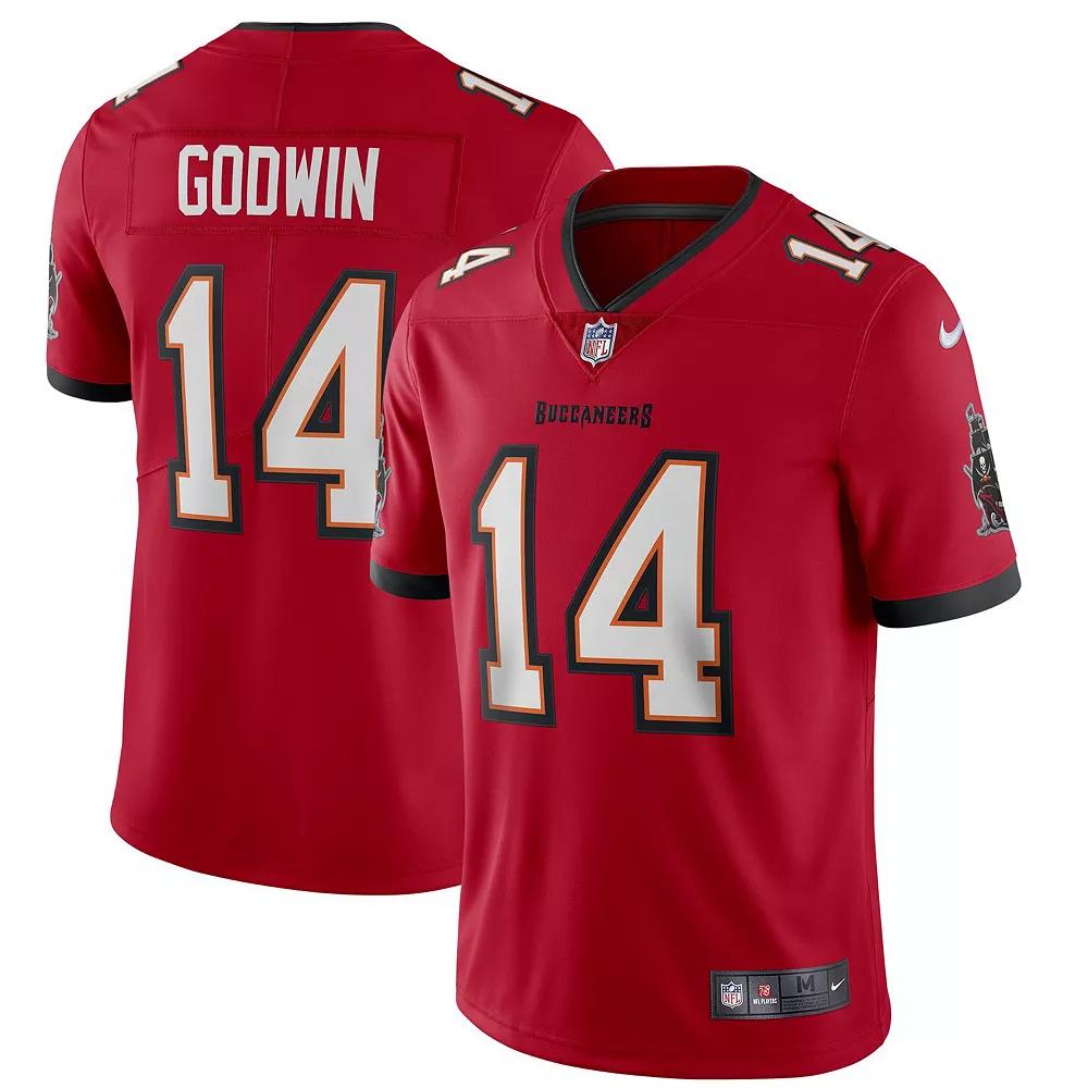 Men's Nike Chris Godwin Red Tampa Bay Buccaneers Vapor Limited Jersey,  Product Image