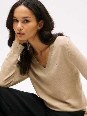Viscose-Blend V-Neck Sweater Product Image