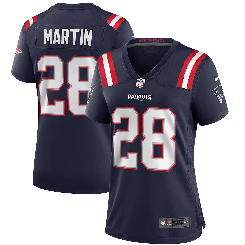 Women's Nike Curtis Martin Navy New England Patriots Game Retired Player Jersey,  Product Image
