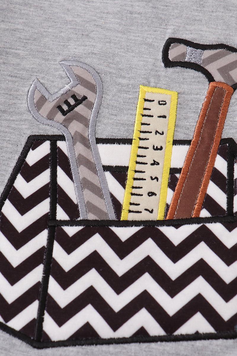 Blue gingham boy shorts set Product Image