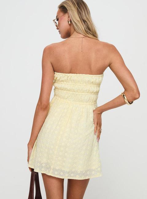 Nnarlia Mini Dress Lemon Product Image