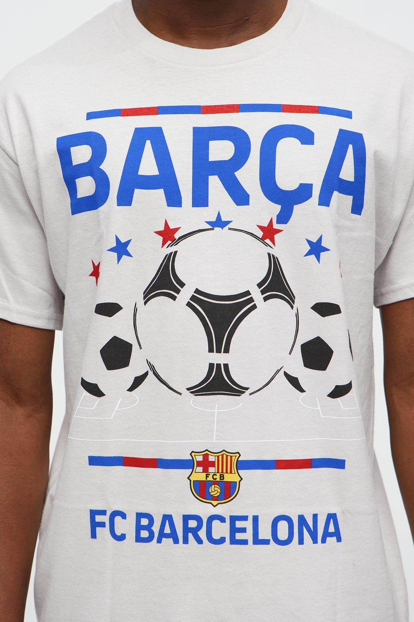 FC Barcelona Short Sleeve Tee - Grey Male Product Image