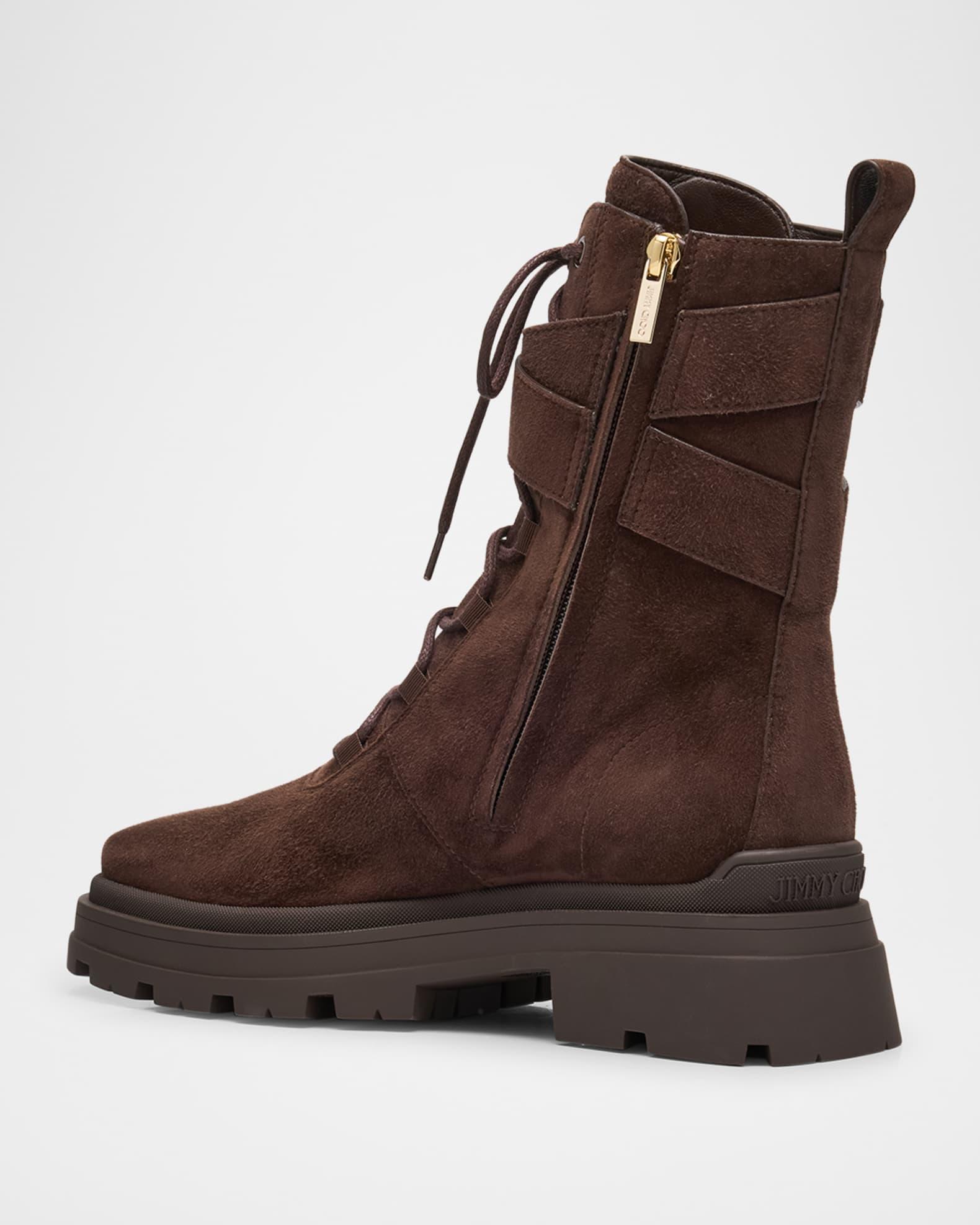 Noemi 45 Suede Combat Boots Product Image