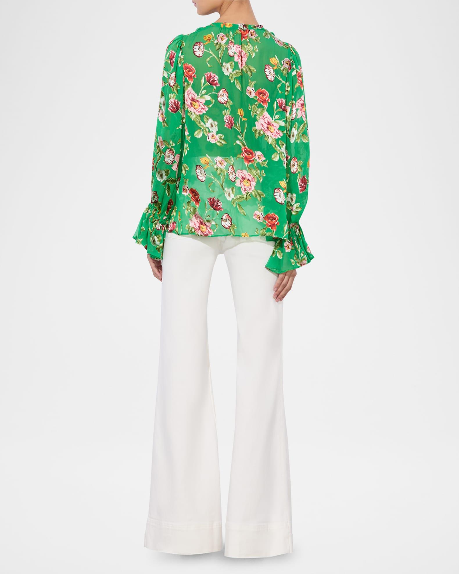 Moranne Tie-Neck Blouse Product Image