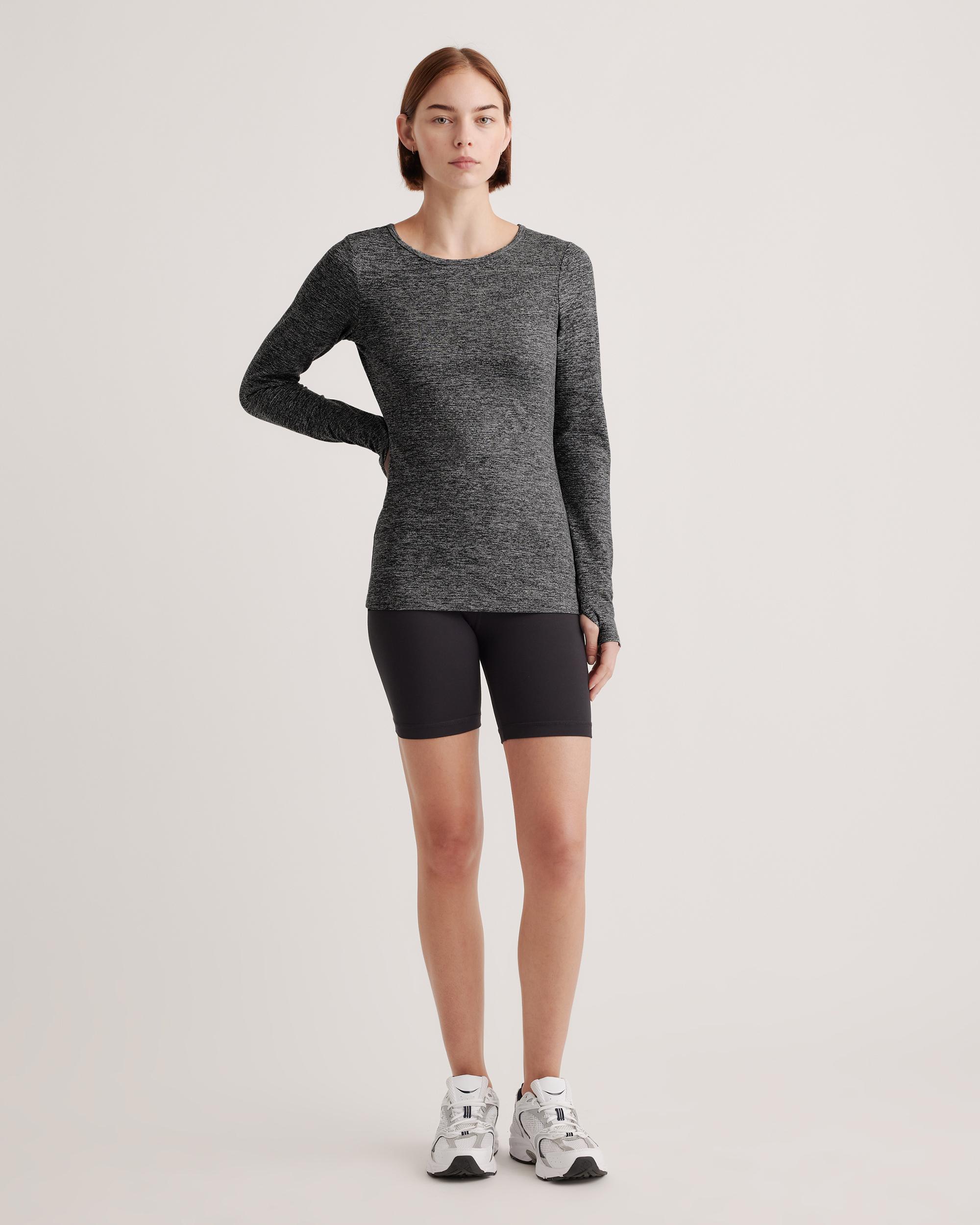 Quince | Women's Ultra-Soft Fitted Long Sleeve Top Size XL, Polyester Product Image