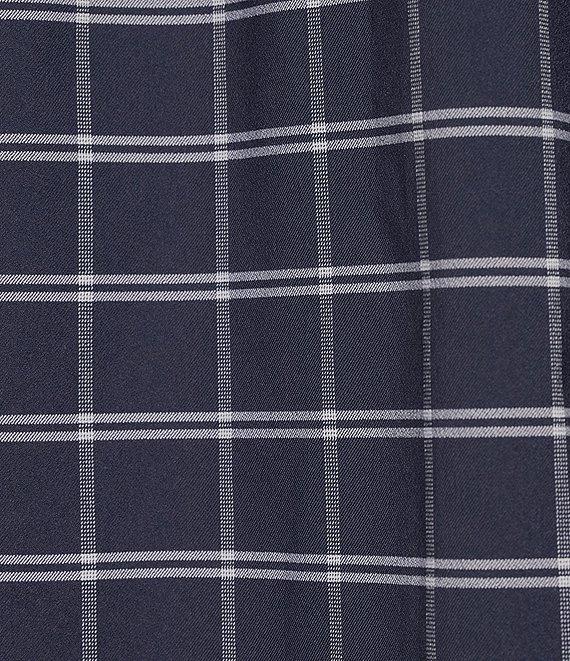 Roundtree & Yorke The Traveler Performance Short Sleeve Windowpane Sport Shirt Product Image