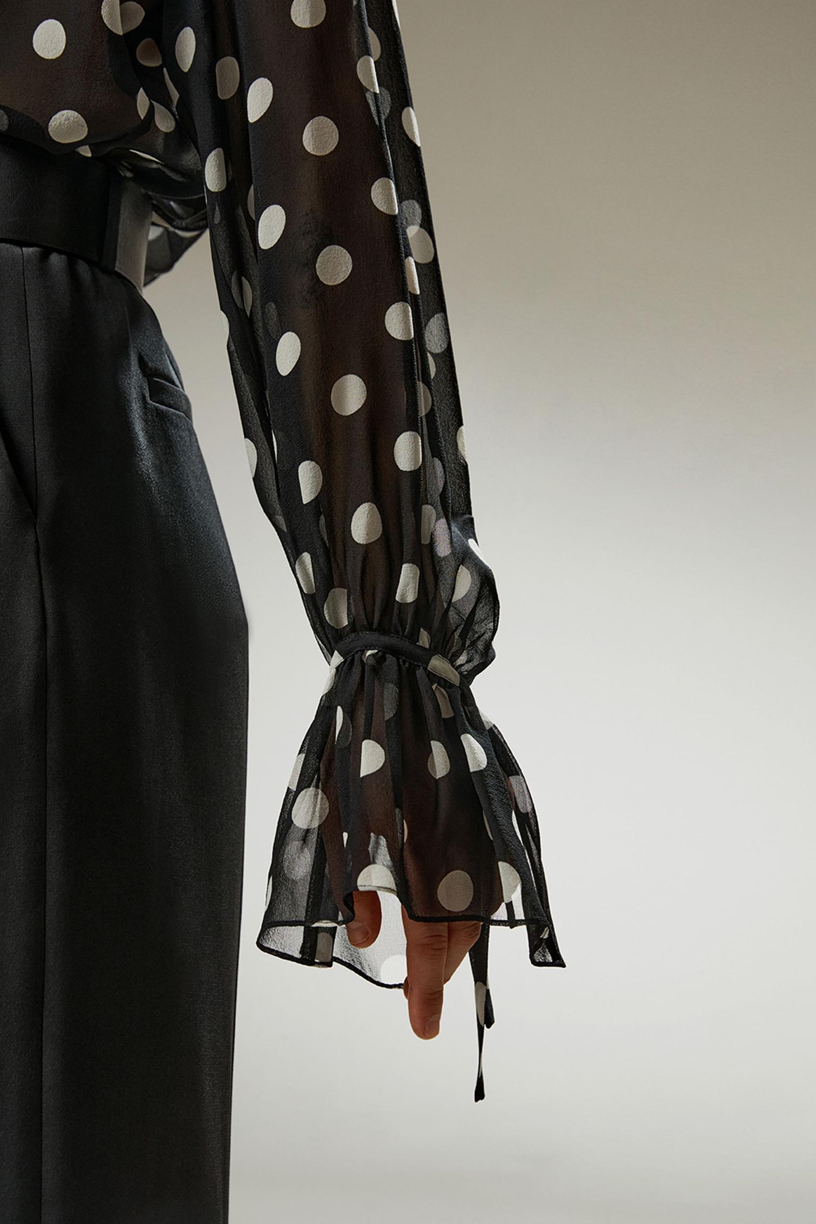 Polka Dots Georgette Blouse Product Image