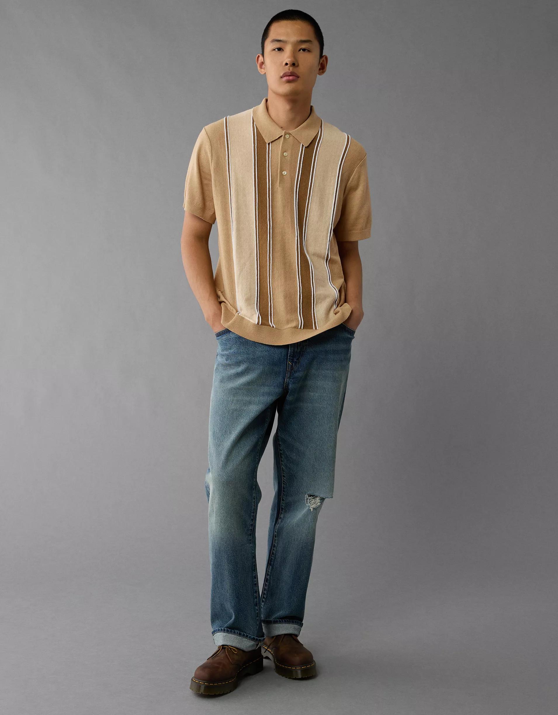 AE Weekend Sweater Polo Shirt Product Image