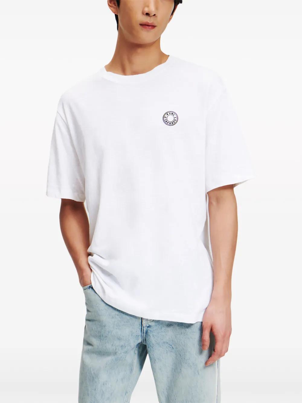 circle-logo cotton T-shirt Product Image