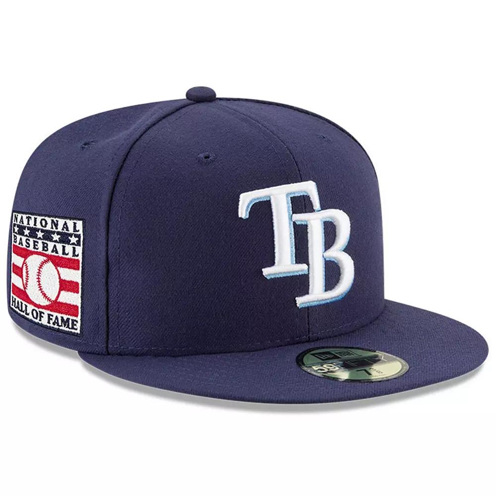Men's New Era Navy Tampa Bay Rays National Baseball Hall of Fame 59FIFTY Fitted Hat,  Product Image