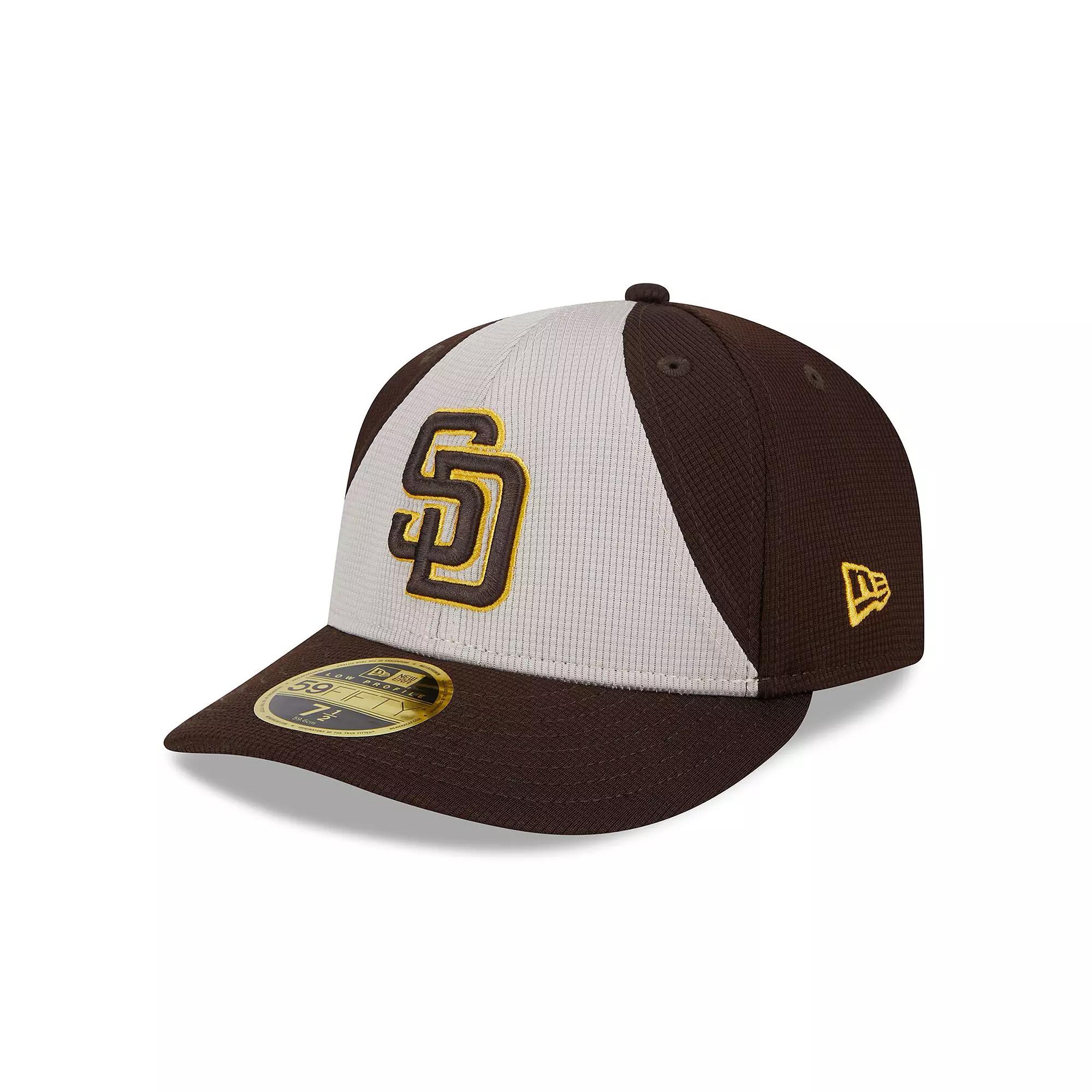 Men's New Era  Brown San Diego Padres 2024 Batting Practice Low Profile 59FIFTY Fitted Hat, Size: 8 Product Image